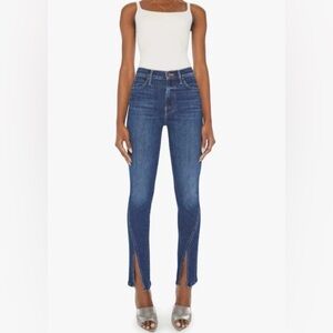 Mother Rascal Sliced Up Sneak Jeans In Mind Games